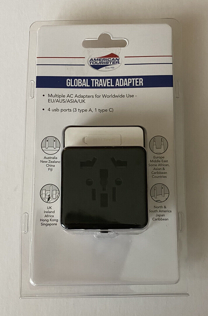 American Tourister Global Travel Adapter AT88-027-001-02 TekShack