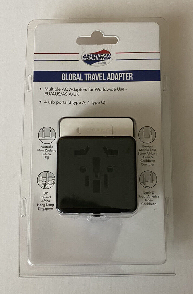 American Tourister Global Travel Adapter AT88-027-001-02 TekShack