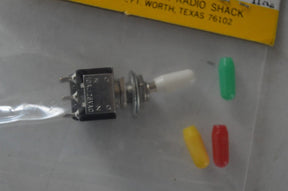 RadioShack 275-0325 SPST Push Button Switch with Color Sleeves – On/Off (1 Per Pack) TekShack