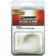 JANDORF CLAMP Nylon Natural 1/2x1-1/8 2 PK 61459 Jandorf