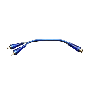 Audiopipe BMS-BLS-YF2M RCA Splitter 2 Male 1 Female Audiopipe