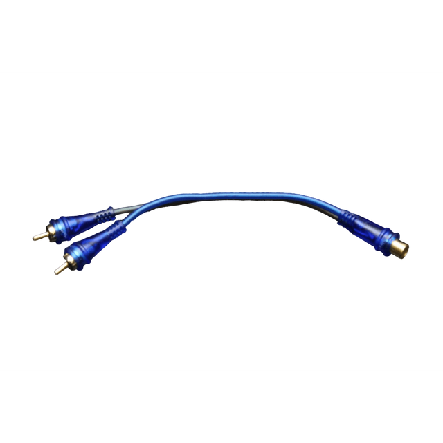 Audiopipe BMS-BLS-YF2M RCA Splitter 2 Male 1 Female Audiopipe