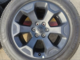 20" Dodge Ram 1500 OEM Laramie Black 2680 wheels rims 2024 2025 2026 MICHELIN Texas Truck Tire