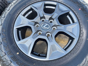 18" Lexus GX550 OEM 10544 wheels rims Land Cruiser Tundra Sequoia NEW FALKEN AT3 Texas Truck Tire