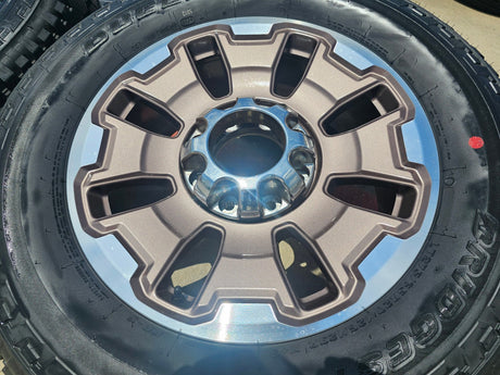 20" Ford F-250 F-350 OEM 10487 LIMITED KING RANCH tan wheels rims 2024 2025 NEW Texas Truck Tire