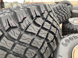 17" Jeep Wrangler Rubicon OEM 96226 wheels rims Gladiator GOODYEAR  A/T 33" NEW Texas Truck Tire