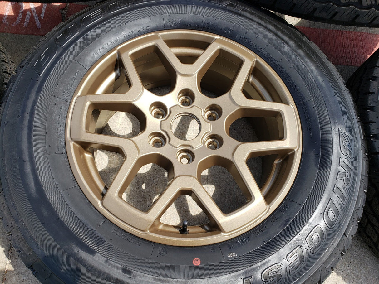18" Ford Bronco BRONZE HERITAGE wheels rims tires 95213 Ranger tires NEW Texas Truck Tire