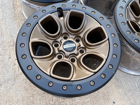 17" Ford F-150 Raptor OEM BEADLOCK rims wheels 10459 95210 BRONZE 2025 2026 NEW Texas Truck Tire
