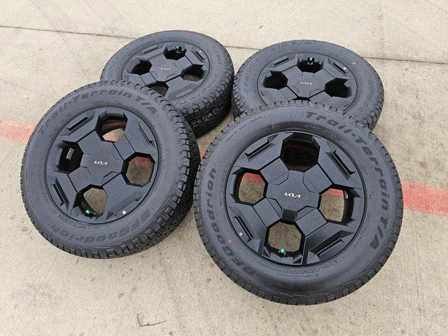 17" Kia Sorento X-PRO OEM wheels rims tires Telluride Sedona 2025 2026 BFG NEW Texas Truck Tire