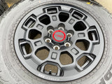 18" Toyota Tundra TRD BBS FORGED OEM black 95458 wheels rims Sequoia FALKEN A/T3 Texas Truck Tire