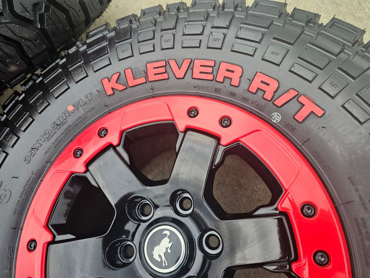 17" Ford Bronco HERITAGE 10386 OEM wheels rims BEADLOCK 2024 2025 NEW 35" Texas Truck Tire
