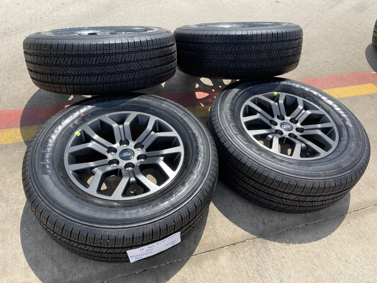 18" Ford F-150 TREMOR OEM rims wheels 10342 95351 Expedition BRIDGESTONE NEW Texas Truck Tire