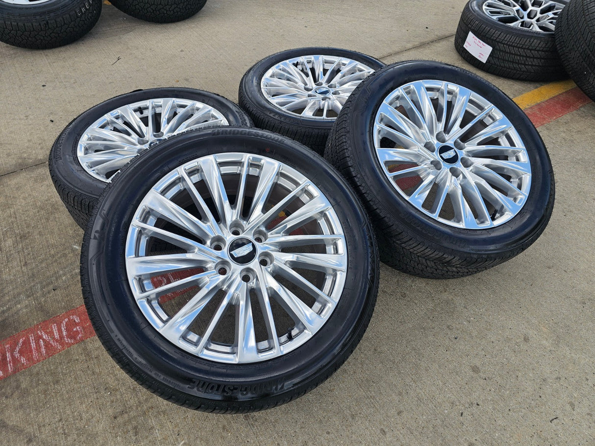 22" Cadillac Escalade Platinum OEM wheels rims tires 2024 2025 2026 NEW Texas Truck Tire
