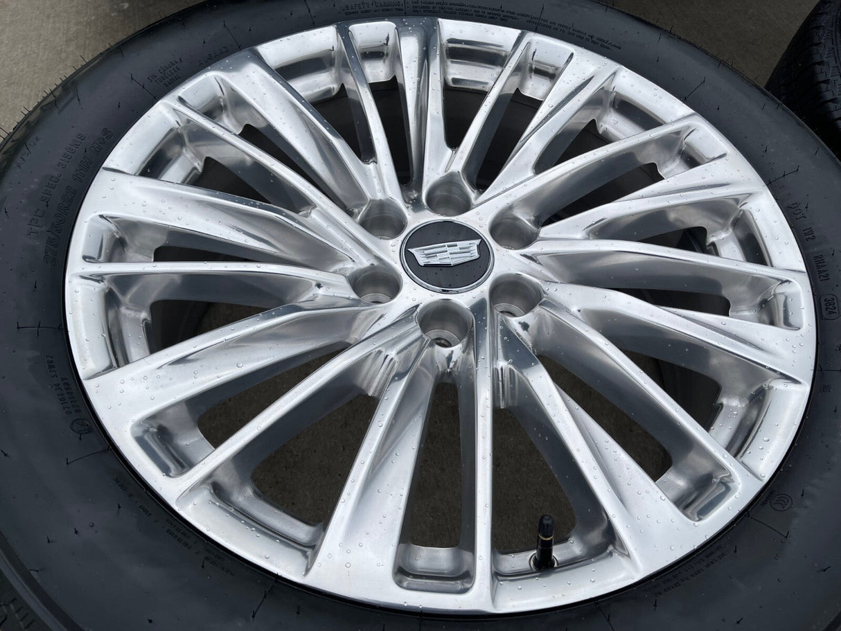 22" Cadillac Escalade Platinum OEM wheels rims tires 2024 2025 2026 NEW Texas Truck Tire