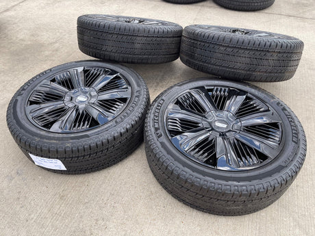 24" Cadillac Escalade IQ DEEP SPACE EV OEM wheels rims Hummer 2500 2025 2026 NEW Texas Truck Tire