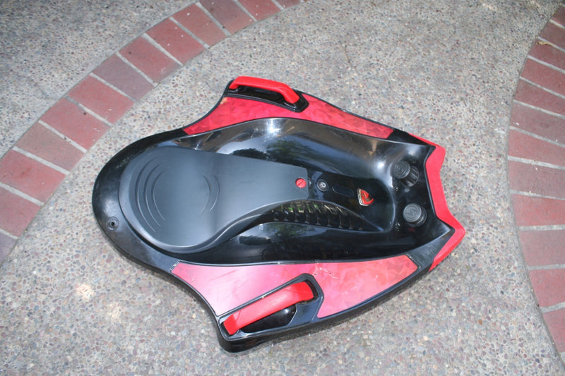 12-Volt Rechargeable Red Electric Ride-On Toy Car Without Charger