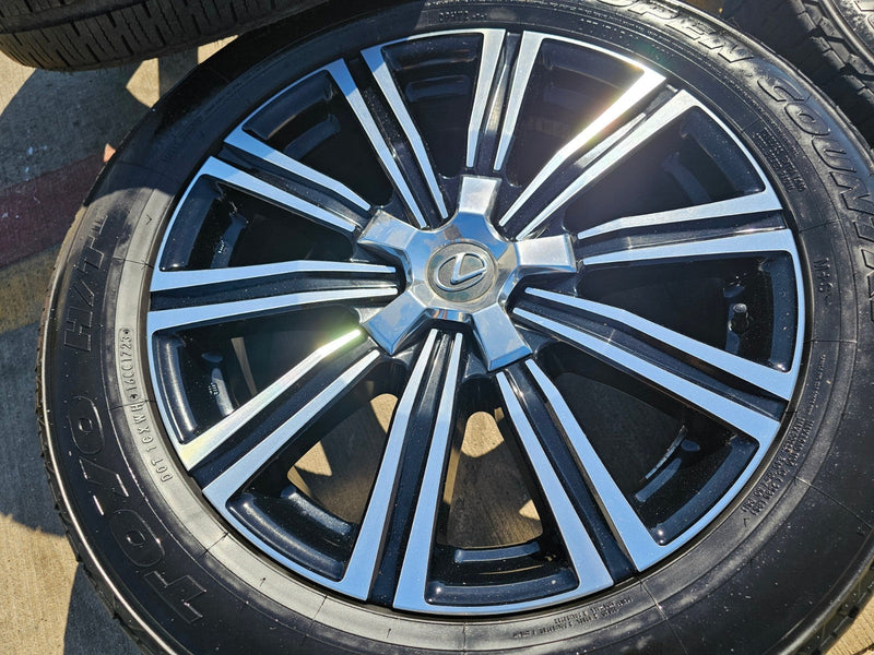 (4) 21" Lexus LX570 Land Cruiser OEM 74341 wheels rims tires 5x150 Texas Truck Tire