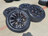 22" Cadillac Escalade V V600 Platinum OEM ORIGINAL rims 2025 2026 NEW Texas Truck Tire