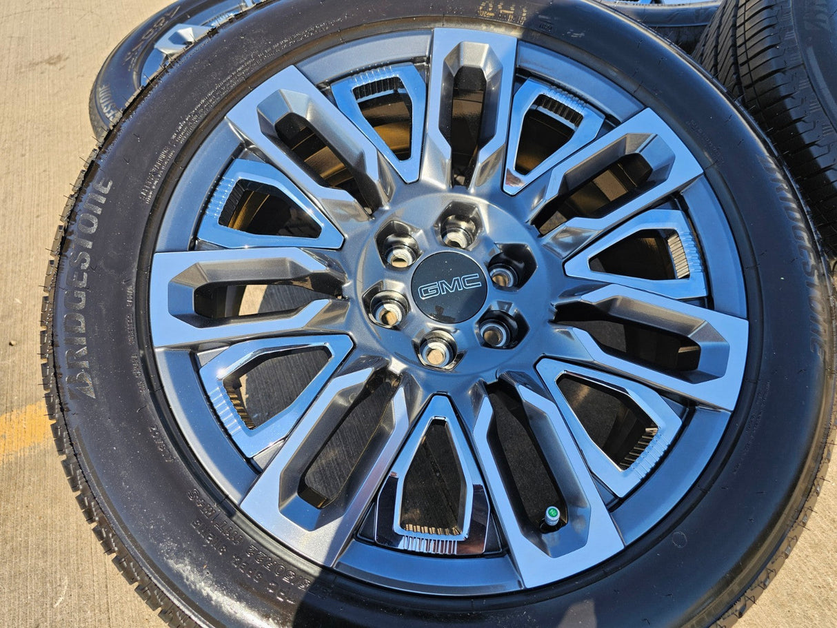 22" GMC Yukon Chevy Tahoe Escalade OEM 95486 wheels rims 2024 2025 2026 NEW Texas Truck Tire