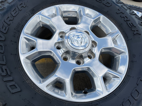 18" Ram 2500 3500 Laramie Power Wagon OEM wheels rims 2693 tires COOPER 35" Texas Truck Tire