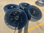 20" Ford F-250 F-350 OEM black TREMOR wheels rims 10299 10484 NEW NITRO A/T Texas Truck Tire