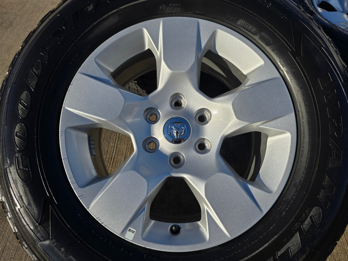 18" Ram 1500 OEM stock 2669 wheels rims 2021 2022 2023 2024 2025 2026 GOODYEAR Texas Truck Tire