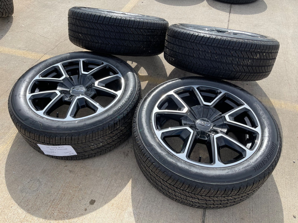 22" Chevy Tahoe Suburban RST OEM 14035 wheels rims Silverado 2025 2026 NEW Texas Truck Tire
