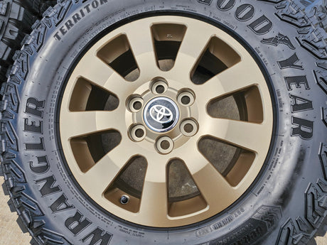 18" Toyota Land Cruiser OEM TRD wheels rims 95952 Tundra Sequoia BRONZE NEW Texas Truck Tire