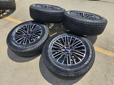 20" GMC Sierra Yukon Chevy Silverado OEM wheels rims 2024 2025 2026 NEW Texas Truck Tire