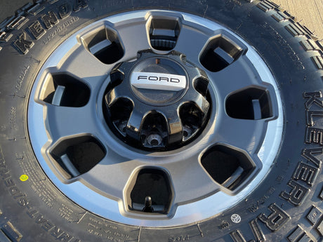 18" Ford F-250 F-350 OEM TREMOR rims wheels 10482 KENDA KLEVER R/T 33" NEW Texas Truck Tire