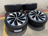 21" Lucid Air Grand Touring OEM 95542 95543 wheels rims black tires DISCOUNTED Texas Truck Tire