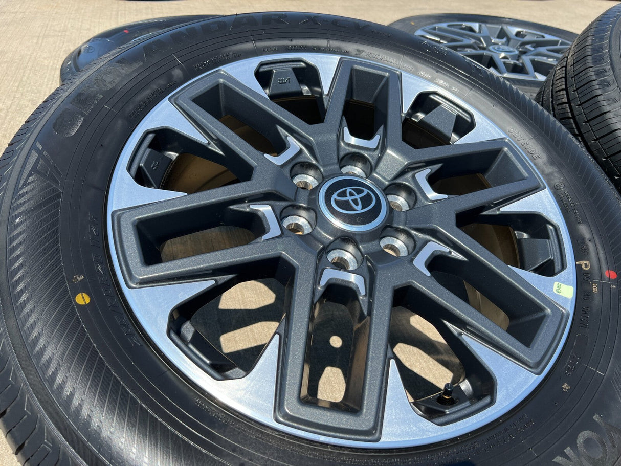 20" Toyota Tundra Platinum OEM wheels rims 95295 75276 Sequoia 2024 2025 NEW Texas Truck Tire