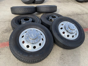 17" Dodge Ram 3500 Dually Laramie 8x200 wheels rims 2701 2702 OEM NEXEN Texas Truck Tire