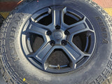 17" Jeep Wrangler Rubicon OEM wheels rims 9216 Gladiator KENDA KLEVER A/T2 NEW Texas Truck Tire