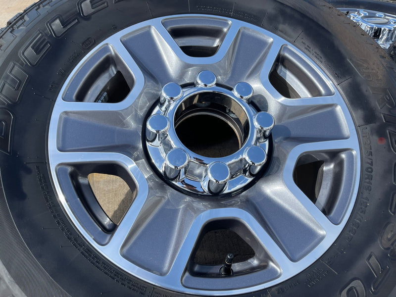 18" Ford F-250 F-350 Lariat FX-4 OEM wheels 10480 10298 tires BRIDGESTONE A/T Texas Truck Tire