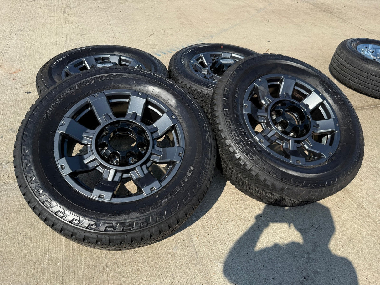 20" Ford F-250 F-350 OEM gray Lariat 10485 10296 wheels rims tires BRIDGESTONE Texas Truck Tire