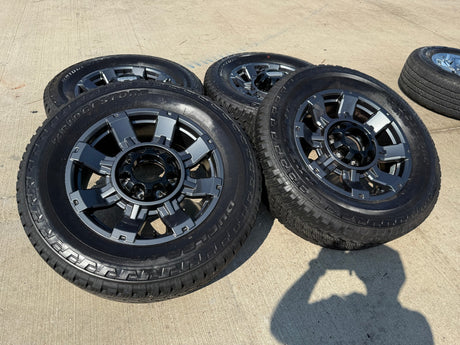 20" Ford F-250 F-350 OEM gray Lariat 10485 10296 wheels rims tires BRIDGESTONE Texas Truck Tire