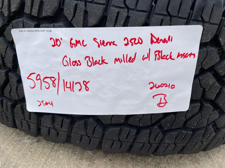 20" GMC Sierra DENALI ULTIMATE 2500 3500 OEM wheels rims 5958 14138 tires Texas Truck Tire