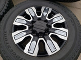 20" GMC Sierra DENALI ULTIMATE 2500 3500 OEM wheels rims 5958 14138 A/T tires Texas Truck Tire