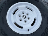 17" Ford Bronco HERITAGE SASQUATCH OEM 10463 wheels rims white 37" BFG NEW Texas Truck Tire