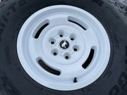17" Ford Bronco HERITAGE SASQUATCH OEM 10463 wheels rims white 37" BFG NEW Texas Truck Tire