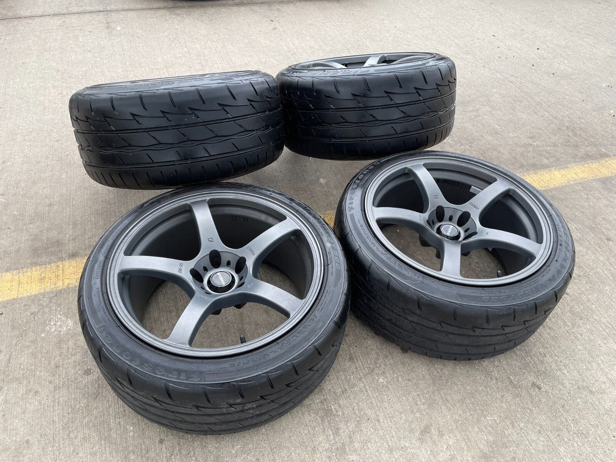 18" Prodrive GC05F wheels rims Mustang Accord Camry 5x114.3 5x4.5 Firehawk tires Texas Truck Tire