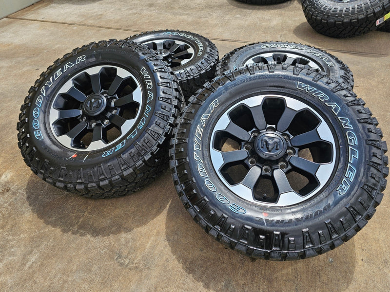 17" Ram 2500 3500 Laramie Power Wagon OEM wheels rims 2599 tires 2024 2025 NEW Texas Truck Tire