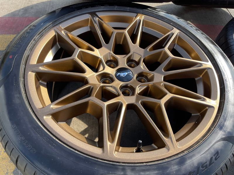 19" Ford Mustang GT Track Pack OEM 10600 10603 Bronze wheels rims 2025 2026 NEW Texas Truck Tire