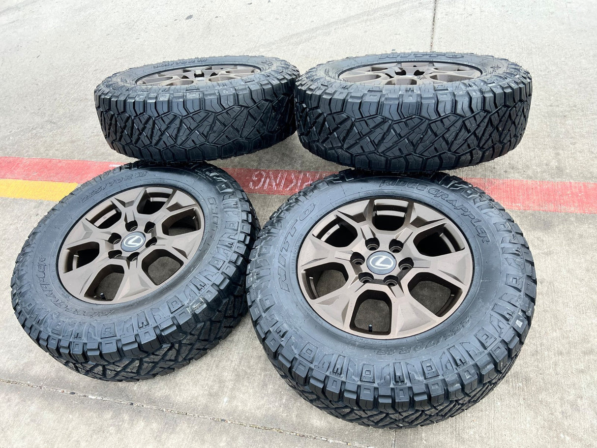 18" Lexus GX550 OEM 10544 wheels rims BRONZE Toyota Land Cruiser Tundra NEW Texas Truck Tire