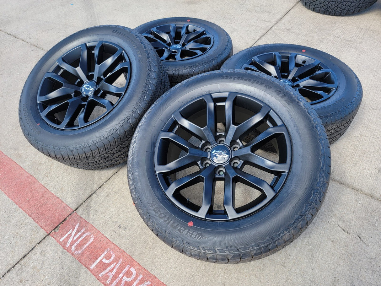20" GMC Sierra Yukon AT4 Tahoe Silverado OEM 5924 wheels rims tires NEW Texas Truck Tire