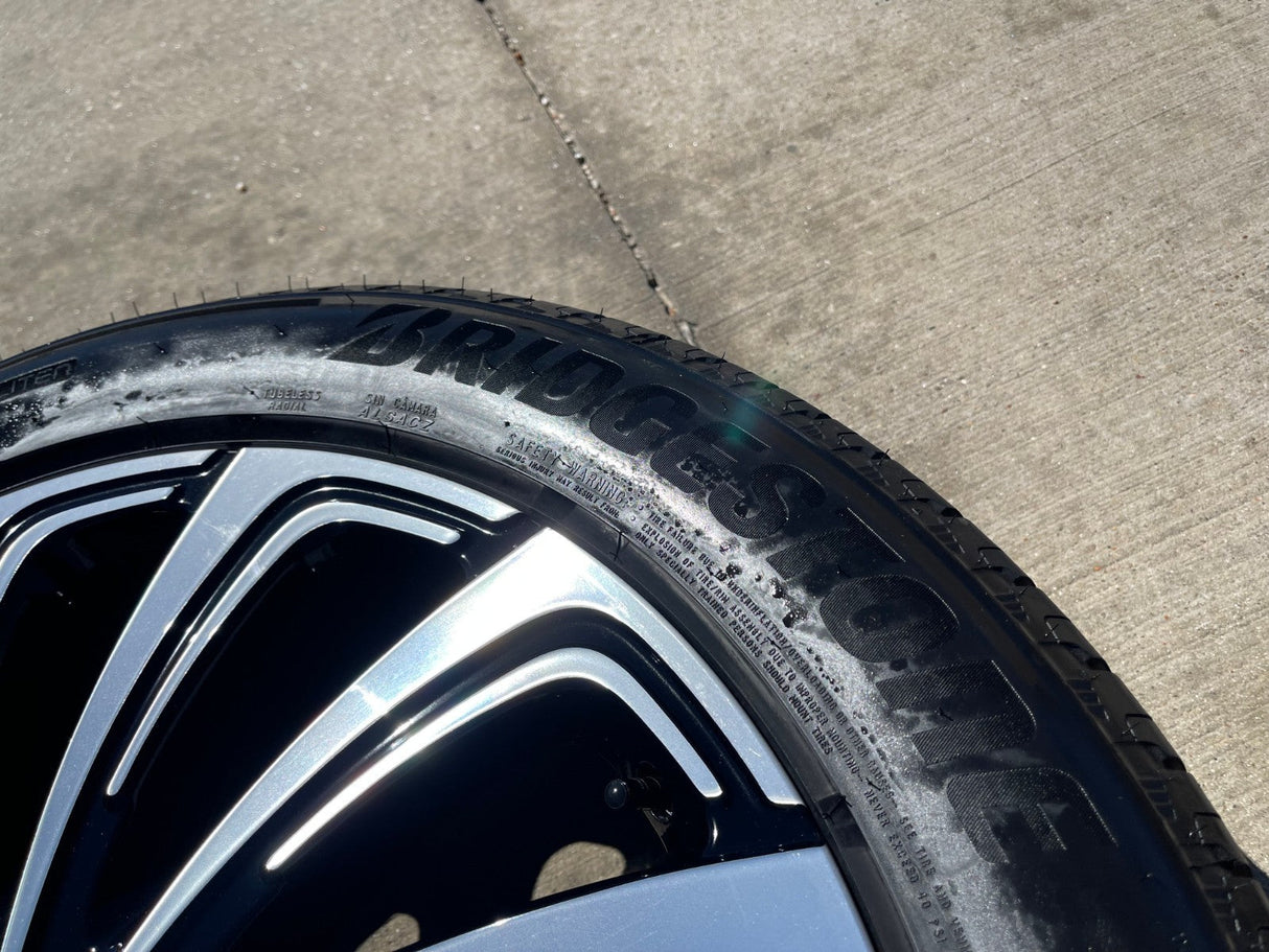 22" Lincoln Navigator OEM 10666 rims wheels BLACK LABEL 2026 BRIDGESTONE NEW Texas Truck Tire