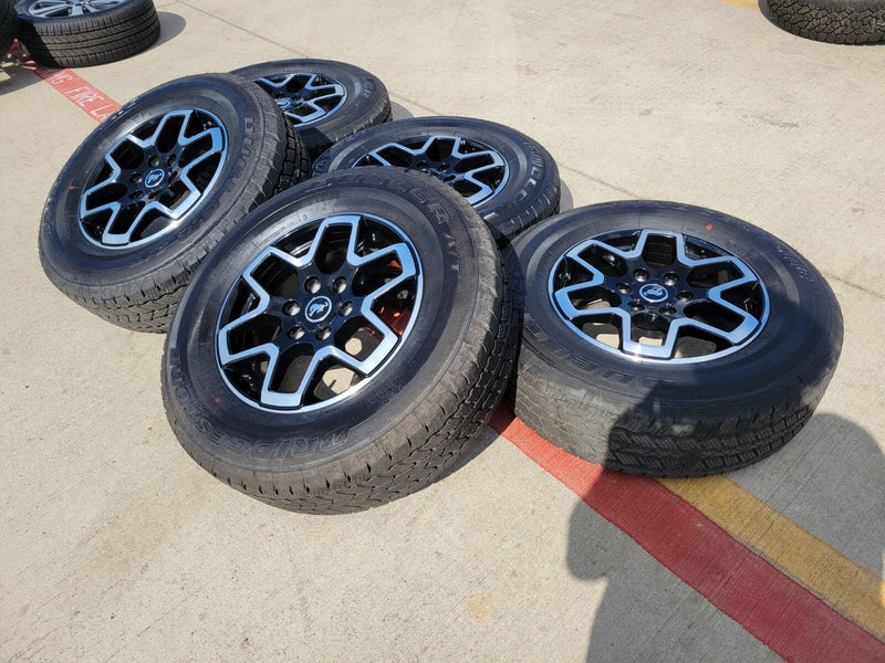 18" Ford Bronco wheels rims tires black 95213 Ranger 2023 2024 2025 2026 NEW Texas Truck Tire
