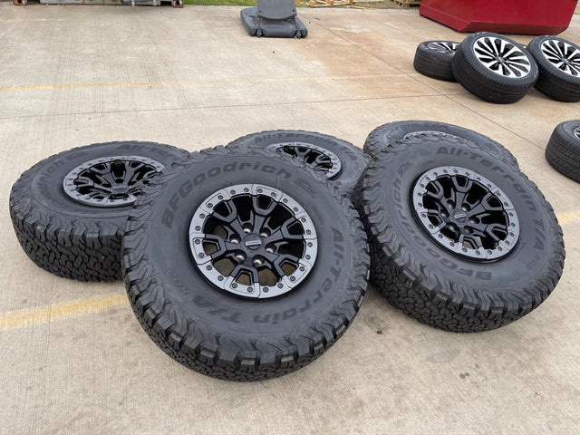 17" Ford F-150 Raptor Bronco R OEM BEADLOCK 51222 rims wheels 2025 2026 NEW 37" Texas Truck Tire