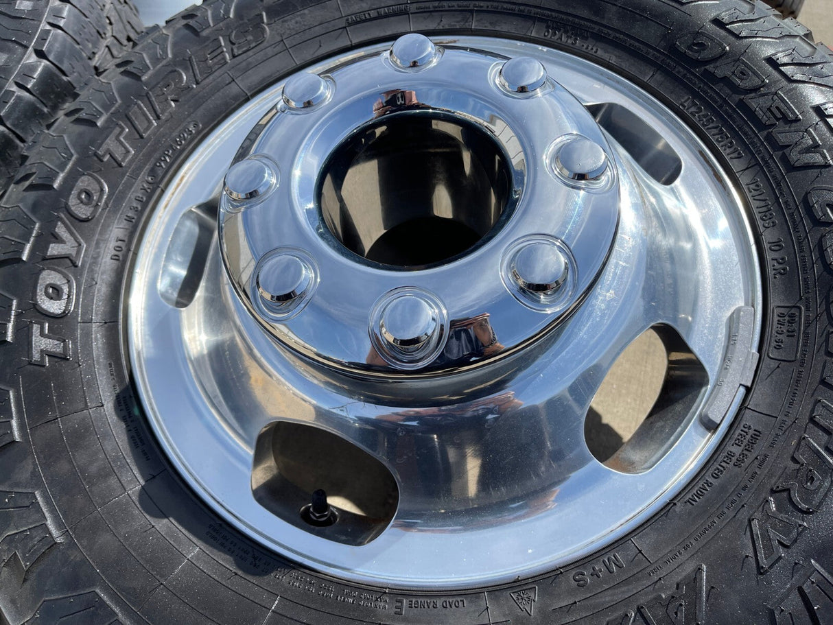 17" Ford F-350 Dually OEM 10477 10478 rims wheels 2023 2024 2025 TOYO A/T3 Texas Truck Tire